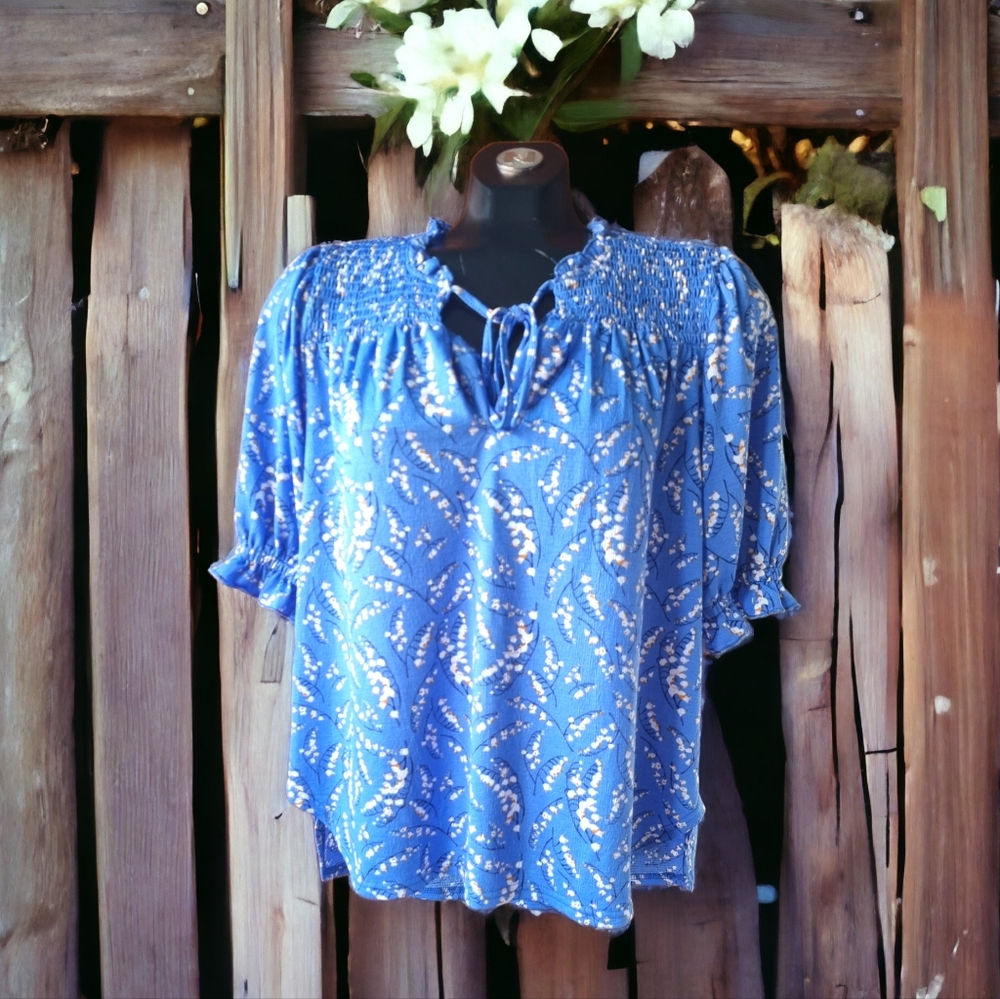 🌟3/$40 Sale!Mix & Match🌟 Melloday Loose Fitting Floral Top